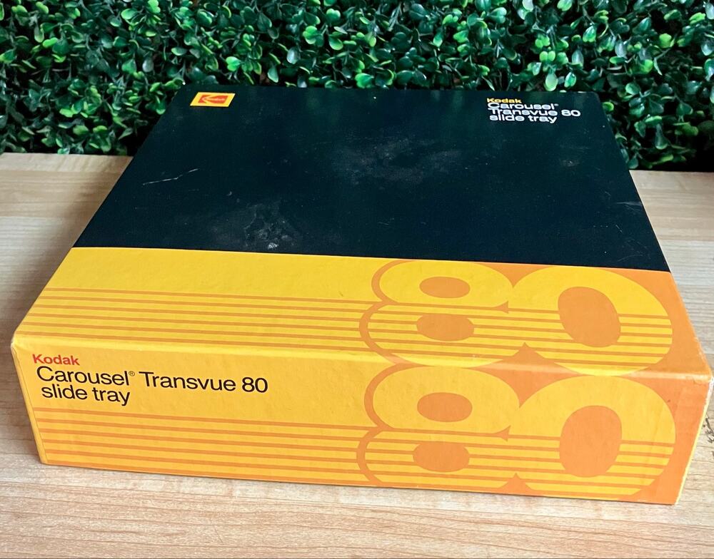 Vintage Kodak Carousel Transvue 80 Slide Tray